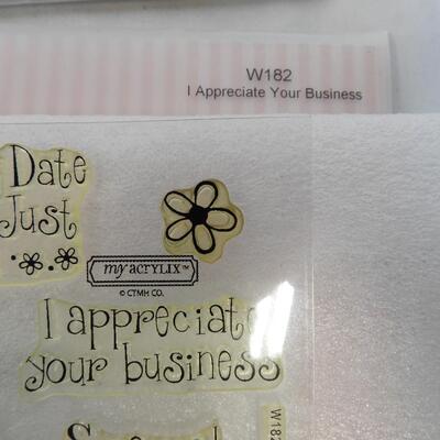 6 Sets Clear Acrylic Stamp Sets Close To My Heart: Elegant Script-Special Days