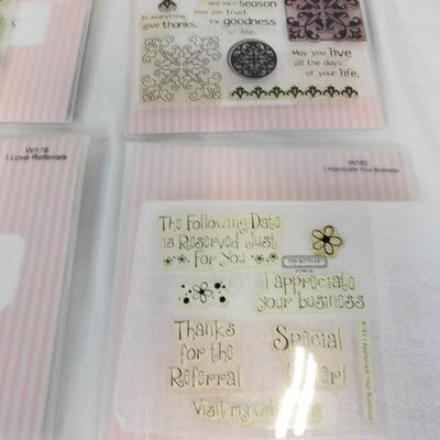 6 Sets Clear Acrylic Stamp Sets Close To My Heart: Elegant Script-Special Days