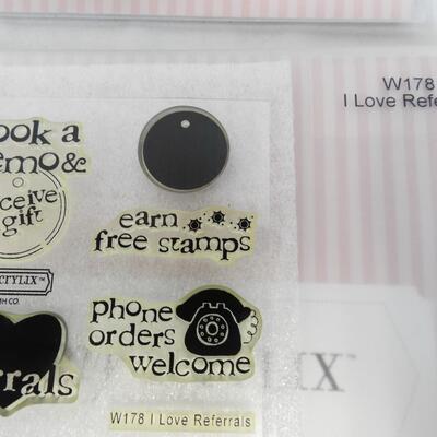 6 Sets Clear Acrylic Stamp Sets Close To My Heart: Elegant Script-Special Days