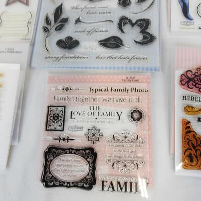 5 Sets Acrylic Stamps by Close To My Heart: Family Love-Spring; 1 Clear Stamps