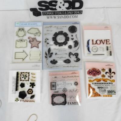 5 Sets Acrylic Stamps by Close To My Heart: Family Love-Spring; 1 Clear Stamps
