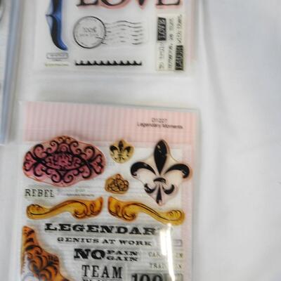 5 Sets Acrylic Stamps by Close To My Heart: Family Love-Spring; 1 Clear Stamps