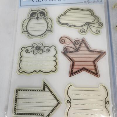 5 Sets Acrylic Stamps by Close To My Heart: Family Love-Spring; 1 Clear Stamps