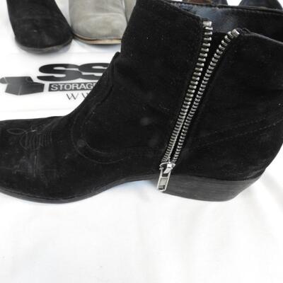 3pr Women Shoes, Suede w/Faux Fur, Seychelles, Dolce Vita, Size 9