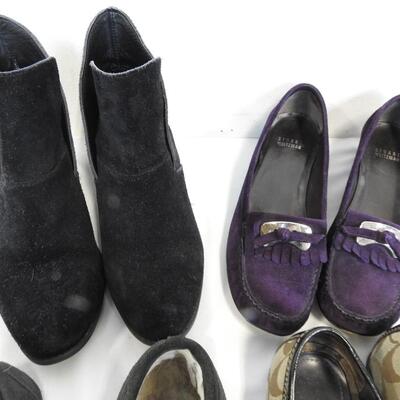 Women Shoes, 4pr, Size 8-8 1/2,  Coach, me too, Stuart Weitzman
