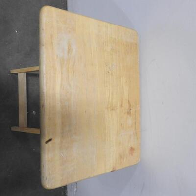 Wood Folding TV Tray, 18 3/4 x 26, Shows Wear, See Pictures