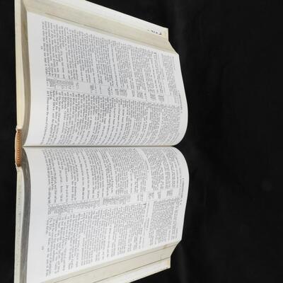 Bible: Large White W/Gold Tone Lettering, Writing on Inside Cover, See Pictures