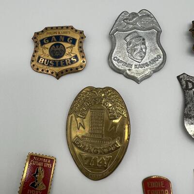 Lot of 19 Vintage Badges and Pins