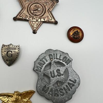 Lot of 19 Vintage Badges and Pins