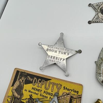 Premium Lot of 9 Antique Badges and Pins