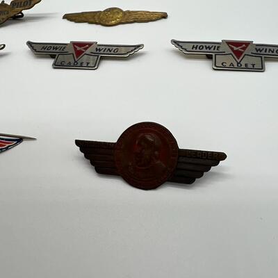 Lot of 14 Vintage Air Pins Wings Pins with Pin Backs