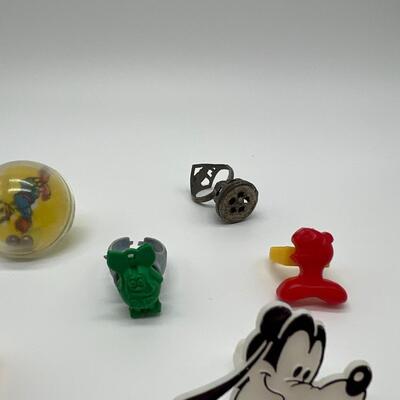 Lot of 18 Kids Toy Rings from the 1960s and 1970s
