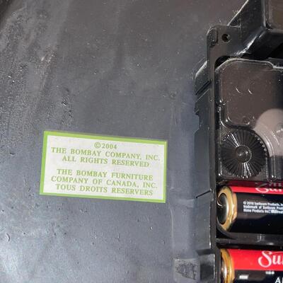 Ornate Metal Leaf Wall Clock by the Bombay Company (LR-SW)