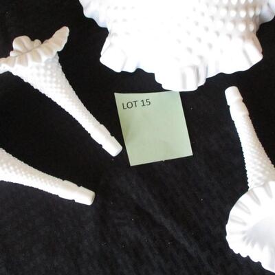 Milk Glass Tulip Bowl