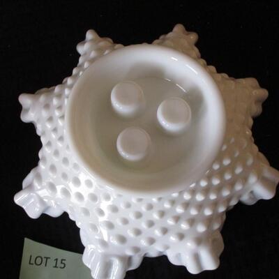 Milk Glass Tulip Bowl