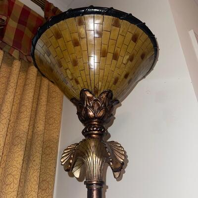 Bronze Palmetto Leaf Floor and Table Lamp (LR-SW)