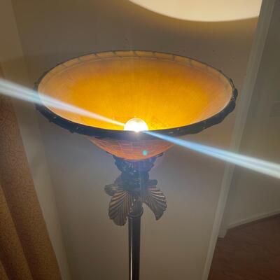 Bronze Palmetto Leaf Floor and Table Lamp (LR-SW)