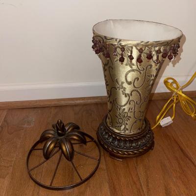 Bronze Palmetto Leaf Floor and Table Lamp (LR-SW)