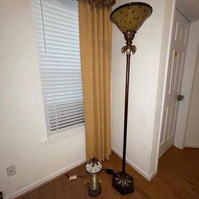 Bronze Palmetto Leaf Floor and Table Lamp (LR-SW)