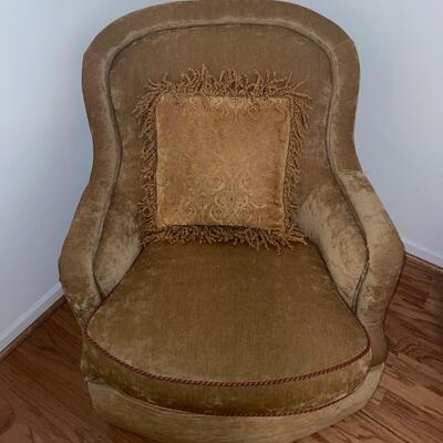 Highland House Gold Colored Arm Chair (LR-SW)