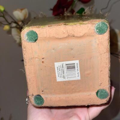 Three Unique Potted Faux Flowers (LR-SW)