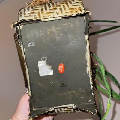 Three Unique Potted Faux Flowers (LR-SW)