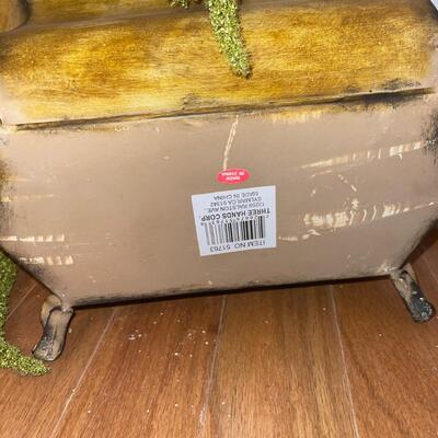 Three Unique Potted Faux Flowers (LR-SW)