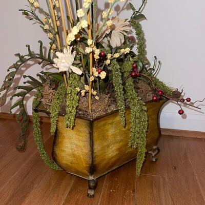 Three Unique Potted Faux Flowers (LR-SW)