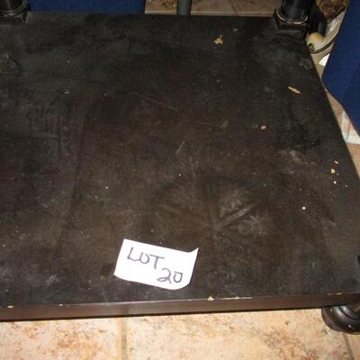 Chocolate Two Tier End Table