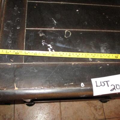 Chocolate Two Tier End Table