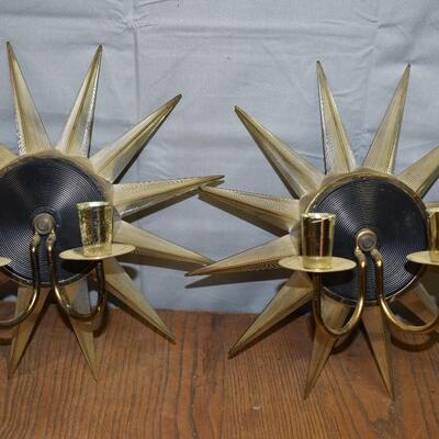 Atomic star wall sconces