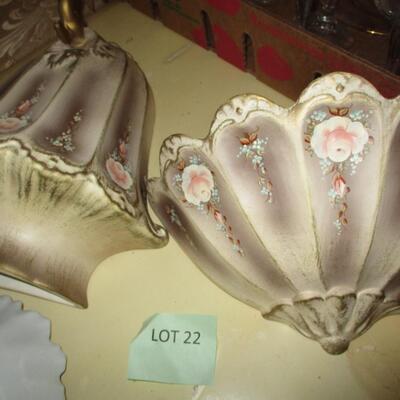 Vintage Wall Sconces, Perfume Bottle, Salt & Pepper