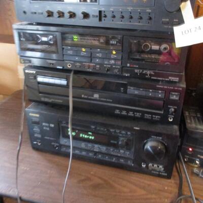 Elecronics-- Receiver, CD Player, Tape Deck