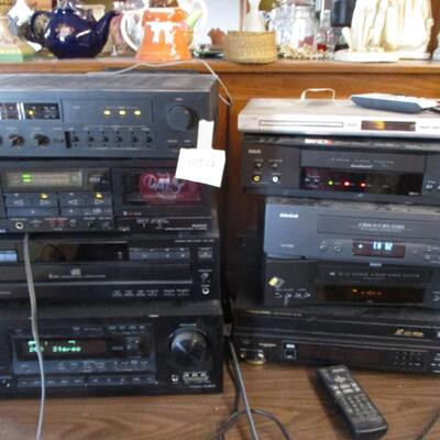 Elecronics-- Receiver, CD Player, Tape Deck