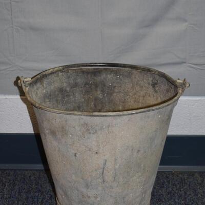 Galvanized bucket