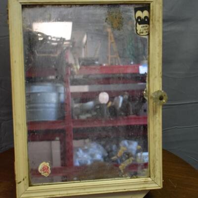 Antique Cream Medicine Cabinet