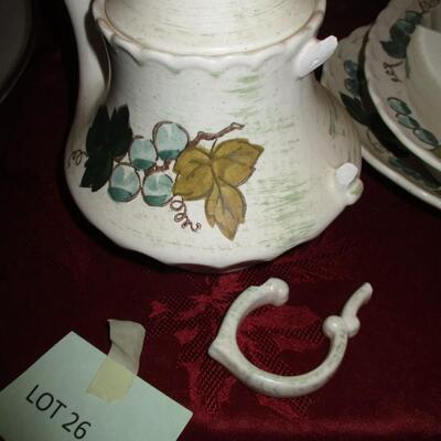 Yellow Ware Metlox China/Dinnerware