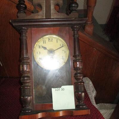 Mahogany Wall Clock
