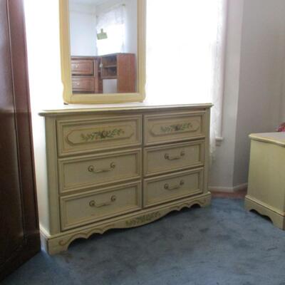 French Provincial Dresser & Mirror