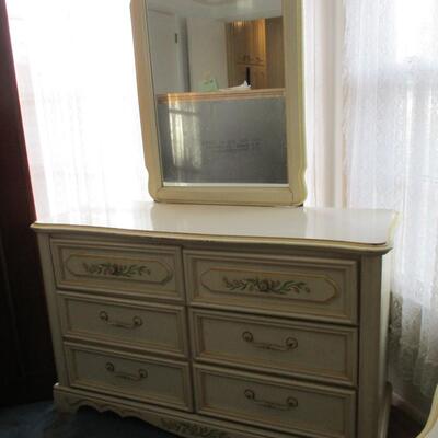 French Provincial Dresser & Mirror