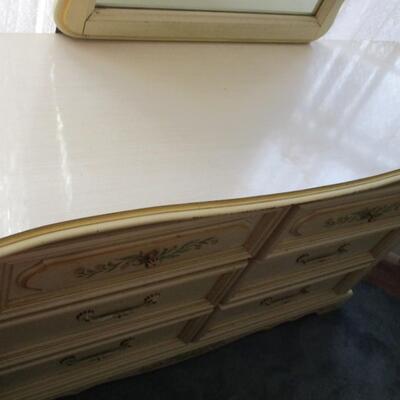 French Provincial Dresser & Mirror