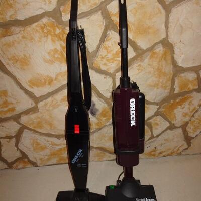 LOT 630. TWO ORECK VACUUMS