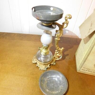 Vintage Vapo-Cresolene 1890's Oil Lamp Vaporizer with Original Box