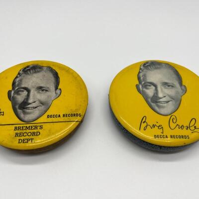 Lot of 2 1940 Bing Crosby Record Cleaners
