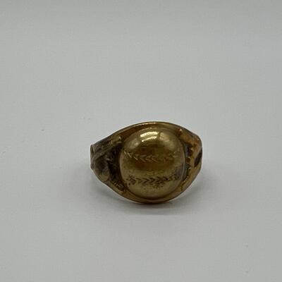 Rare Lot of 3 Antique Babe Ruth Club Ring and 2 Pins