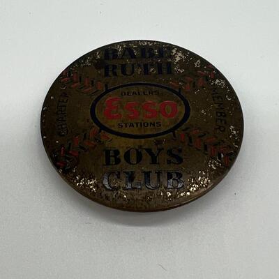 Rare Lot of 3 Antique Babe Ruth Club Ring and 2 Pins