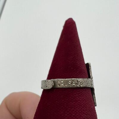 Very Rare Vintage Superman Tin Collectible Ring