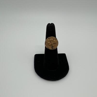 Vintage Rare 1950s Rootie Kazootie Four Leaf Clover Ring