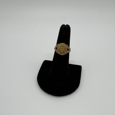 Antique Rare 1920s or 1930s Cigar Shop Native American Indian Chief Ring
