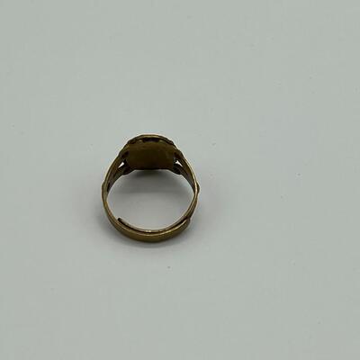 Antique Rare 1920s or 1930s Cigar Shop Native American Indian Chief Ring